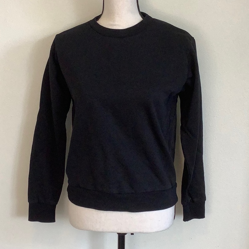 ASOS black crew neck sweatshirt